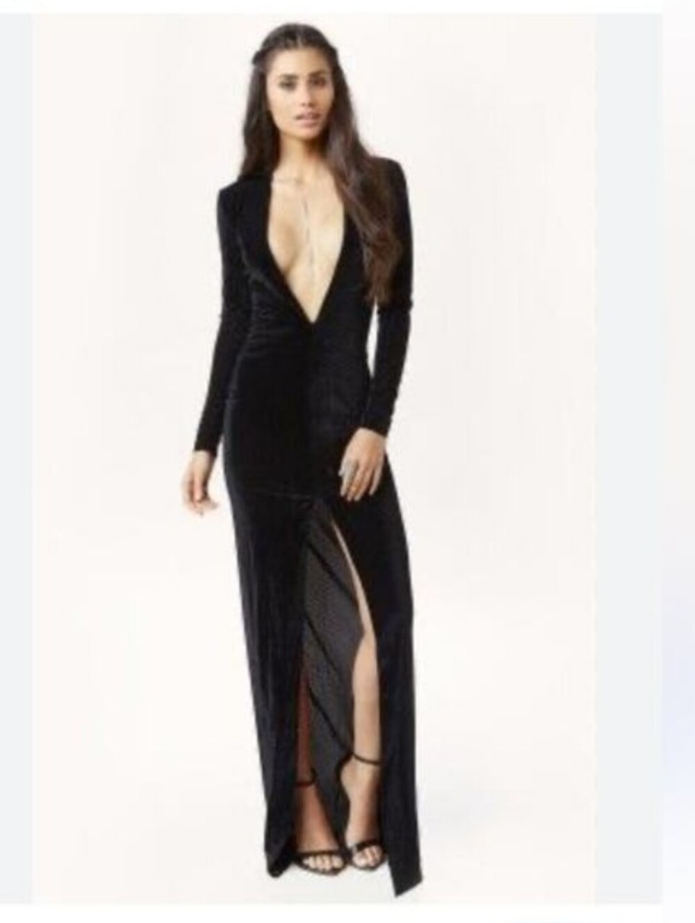Revolve - Solace London Gali Velvet Maxi Dress Size 2